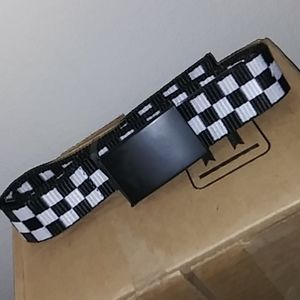 Black & White Checkered Belt